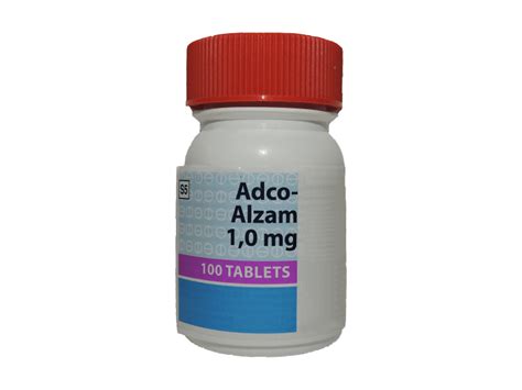 Adco-Alzam (Alprazolam) 1mg/100tabs - Rx Direct Meds