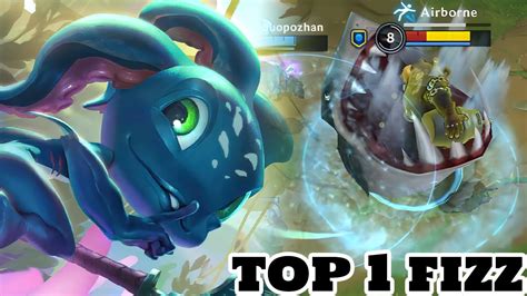 Wild Rift Fizz Top 1 Fizz Gameplay Rank Challenger Youtube