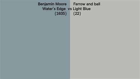 Benjamin Moore Water S Edge 1635 Vs Farrow And Ball Light Blue 22