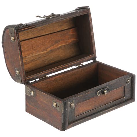 Red Brown Wood Trunk Box Hobby Lobby 1000595