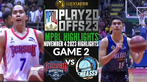 MPBL2023 PLAYOFFS GENSAN WARRIORS VS BATANGAS CITY EMBASSY CHILL YouTube