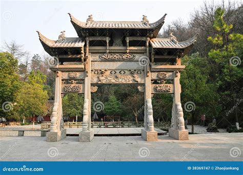 Traditional Chinese Memorial Arch Royalty Free Stock Photography