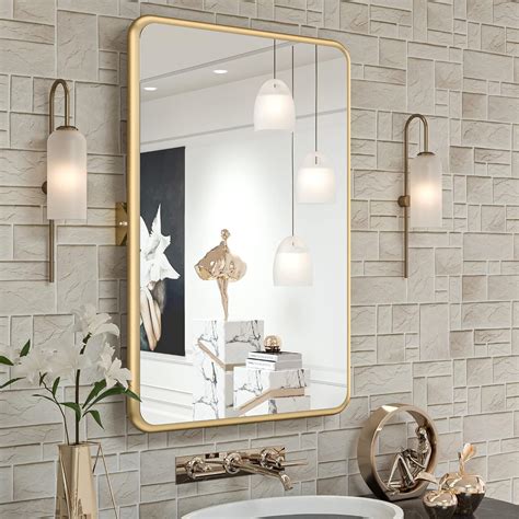 Amazon Tokeshimi X Inch Gold Vanity Pivot Bathroom Mirror