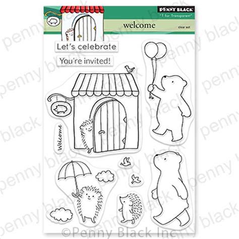 Penny Black Welcome Stamp Set The Foiled Fox