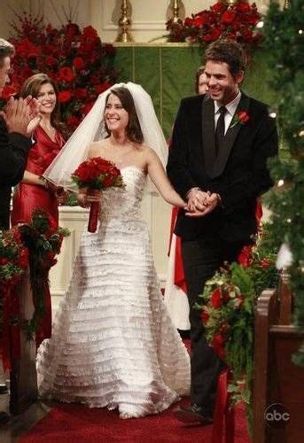 A Christmas Wedding Robin And Patrick Tv Weddings Kimberly Mccullough General Hospital