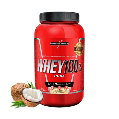 Whey Protein 100 Pure 907g Pote Coco Integralmedica Shopee Brasil