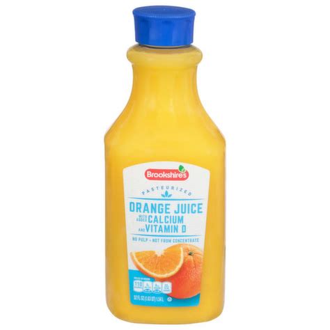 Brookshire S Premium Orange Juice With Calcium And Vitamin D No Pulp