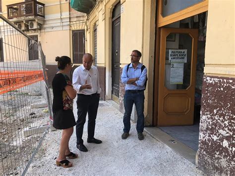 Bari Questa Mattina Sopralluogo Dell Assessore Galasso Sul Cantiere Di