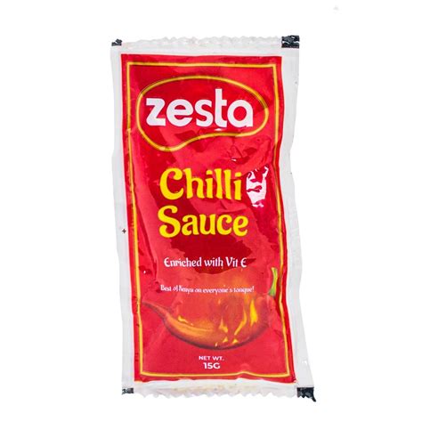 Zesta Chilli Sauce G Sachet Raisons Distributors Ltd