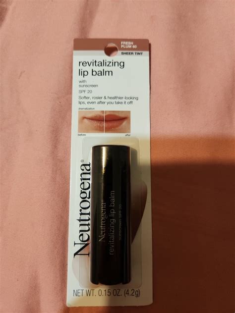 NEUTROGENA Revitalizing Lip Balm Sheer Tint Gloss Balm SPF20 60 Fresh