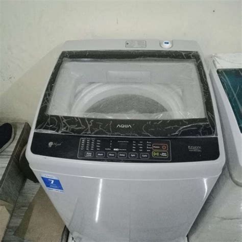 Promo Mesin Cuci Aqua 1 Tabung 9 Kg Top Loading Aqw 98dd Diskon 2 Di