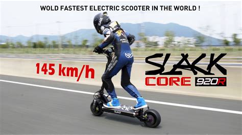 Slack Core 920r 145kmh Hight Speed Test Electric Scooter World Record Youtube