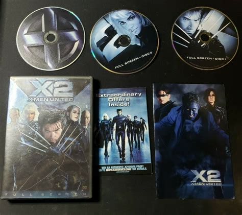 X Men X2 United Full Screen Edition Dvd X Men Dvd Lot 2 Dvds Free