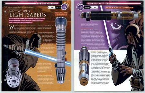 Mace Windu S Lightsabers LIG19 20 Weapons Star Wars Fact File Page