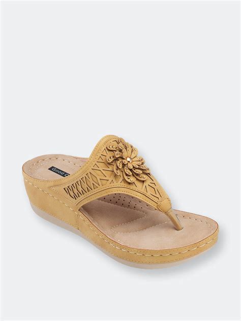 Gc Shoes Allie Yellow Wedge Sandals In White Lyst