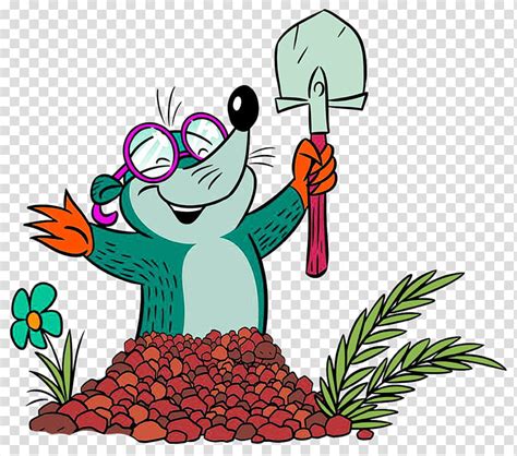 Mole Moles Cartoon European Mole Flower Plant Food Tree