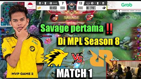 Sanz Savage Savage Pertama Di Mpl Season Match Pertama Rrq Vs