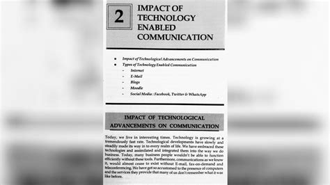 Fybcom Sem Business Communication Chapter Impact Of Technology