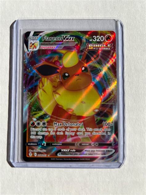 Flareon Vmax Sword Shield Evolving Skies 018 203 Pokémon TCG Ultra