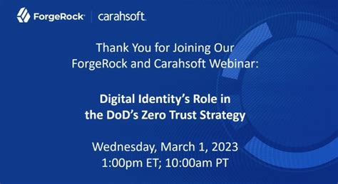 Forgerock Identity And Access Management Solutions Carahsoft