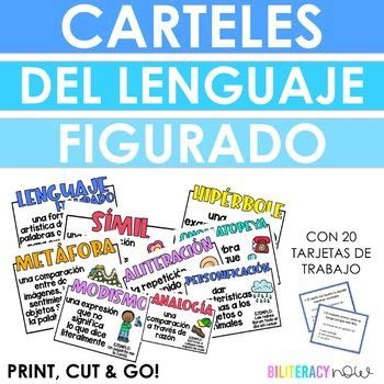 Spanish Figurative Language Posters Task Cards Lenguaje Figurado En