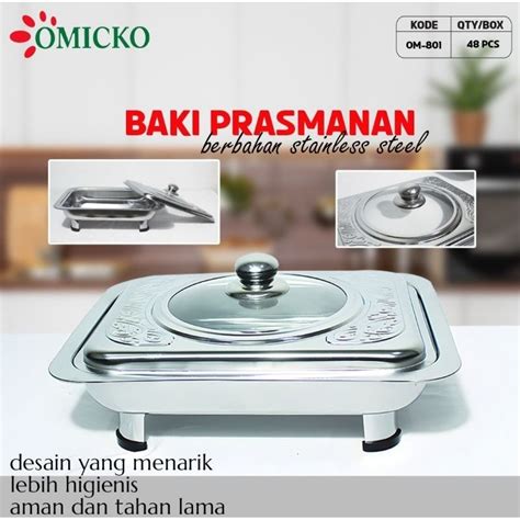 Jual Prasmanan Set Wadah Saji Stainless Steel Bentuk Persegi Panjang