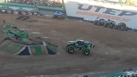 Monster Jam El Paso Tx March 3 2019 Grave Digger Freestyle YouTube