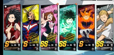 Mha Tsh Account Vs Sao Md Whale Account Almost All S Characters Might