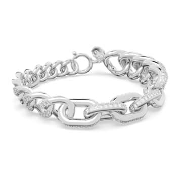 Dextera Bracelet Pav White Rhodium Plated Swarovski