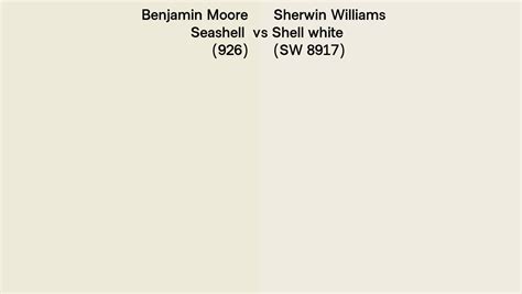 Benjamin Moore Seashell Vs Sherwin Williams Shell White Sw