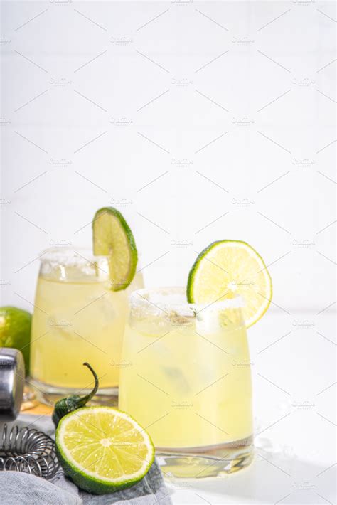 Classic tequila margarita cocktail | Food Images ~ Creative Market