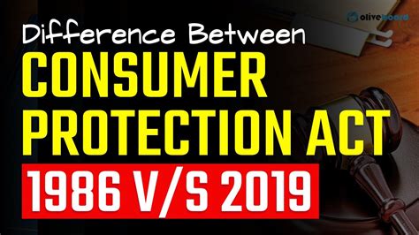 Difference Between Consumer Protection Act 1986 And 2019 Complete Details Youtube