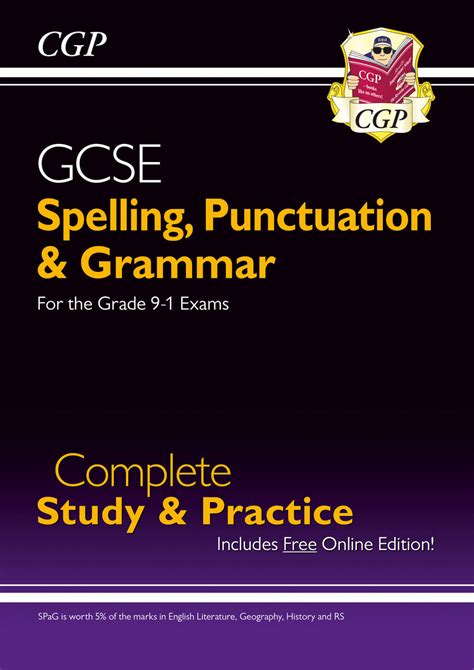 Gcse Spelling Punctuation And Grammar Complete Study Practice With