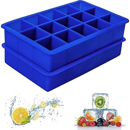 Amazon Silicone Ice Cube Trays With Lids GDREAMT 2 Pack Ice Tray