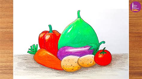 How To Draw Vegetables How To Draw Vegetables Step By Step