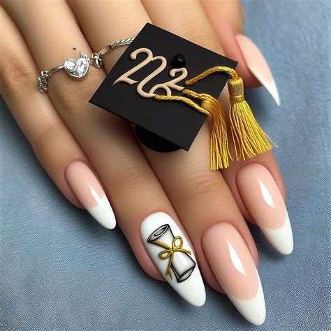 🎓 2024 Graduation Nail Art 🎓 In 2024 Graduation Nails Graduation Nail Art Graduation Nail