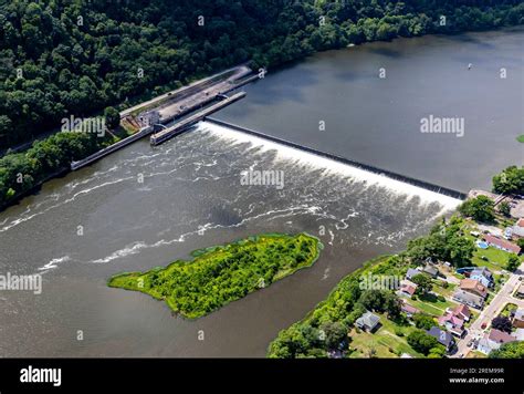 The Photo Above Is An Aerial View Of Allegheny Lock And Dam 7 Near