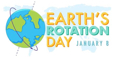 Free Vector Earth S Rotation Day Banner Design