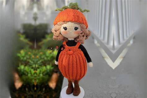 Boneca Abobora Amigurumi Croche Uma Arte