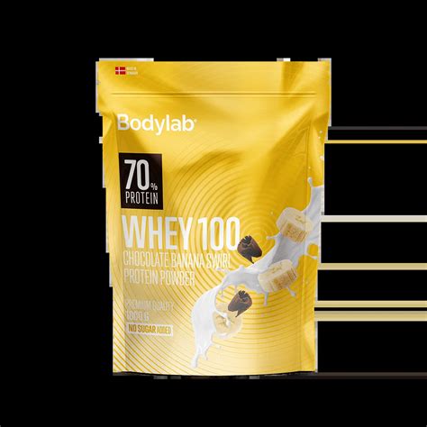 Bodylab Whey 100 Banana Swirl Chocolate 1 Kg Burpees