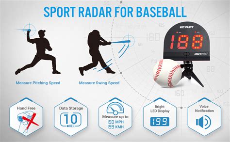 Amazon TGU Baseball Radar Guns Speed Sensors Hands Free Pitch