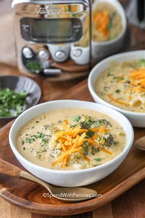 Crockpot Broccoli Cheese Soup Rich And Creamy Spend With Pennies