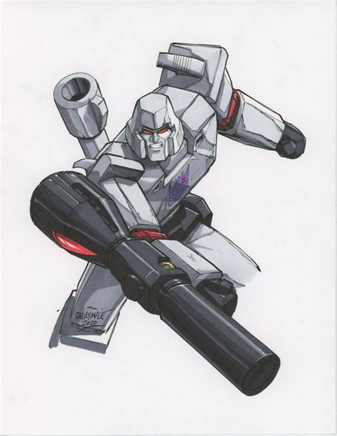 Megatron Transformers Optimus Prime Original Art By Scott Dalrymple 3768686580