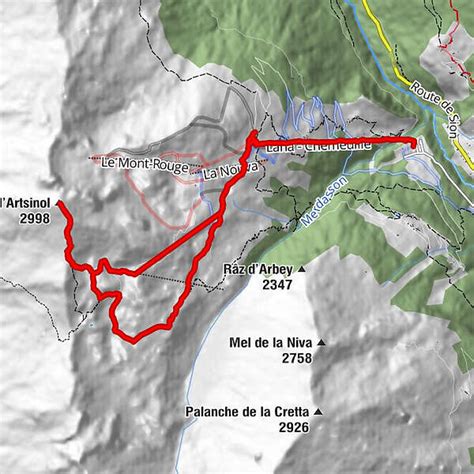 Pic d Artsinol Evolène Valais Suisse BERGFEX Wanderung Tour Wallis