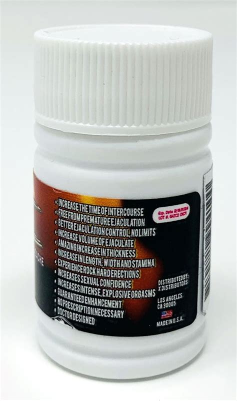 X 10000 Red 6 Count Bottle Male Sexual Performance Enhancement Pill