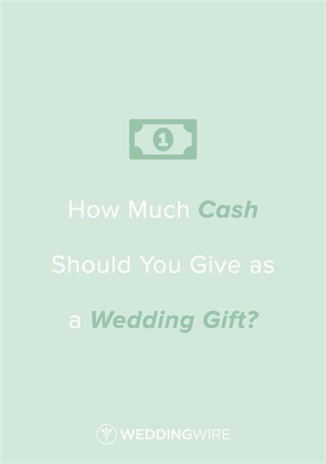 How Much Cash Should You Give as a Wedding Gift?