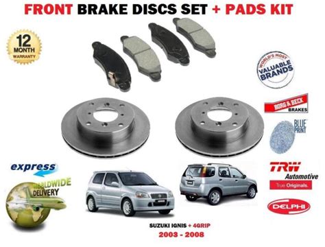 For Suzuki Ignis 2003 2008 13i 15i 4grip Front Brake Discs Set