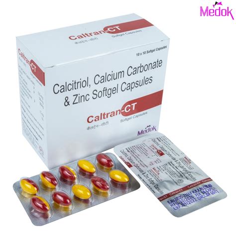 Calcitriol Calcium Carbonate And Zinc Softgel Capsules कैल्सीट्रियोल कैल्शियम कार्बोनेट और जिंक