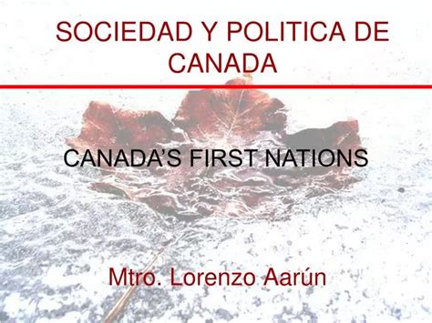 Ppt Sociedad Y Politica De Canada Powerpoint Presentation Free