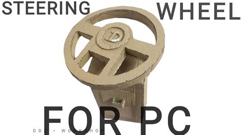 HOW TO MAKE STEERING WHEEL FOR GAMING IN PC USING DIY CARDBOARD DDC